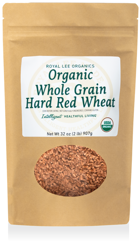 Hard Red Wheat Berries, 2lb kraft bag