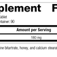 Choline, 90 Tablets, Rev 09 Supplement Facts