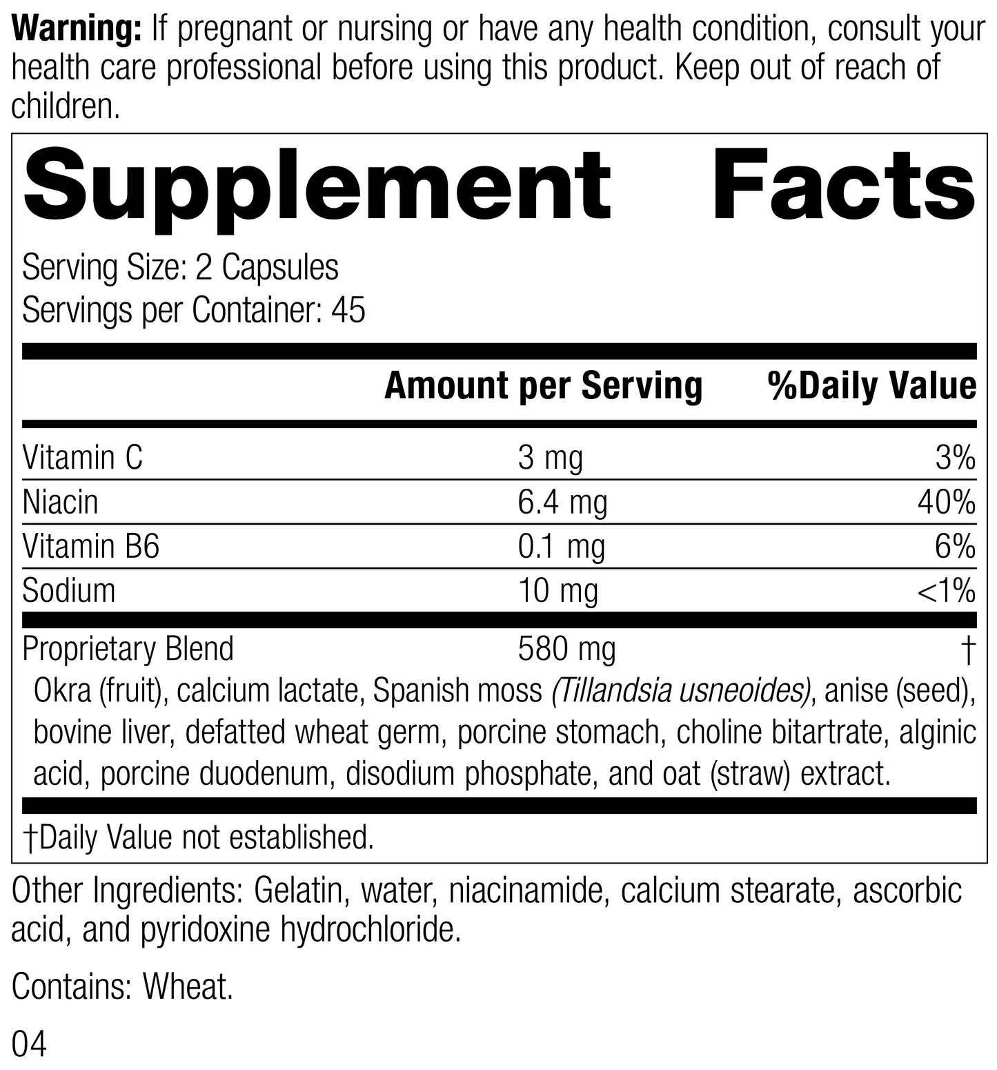 Gastrex®, 90 Capsules, Rev 03 Supplement Facts