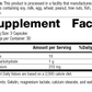 Magnesium Lactate Rev 11 Supplement Facts