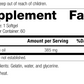 8225 Wheat Germ Oil R16 Supplement Facts