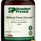 An image of a bottle of Whole Food Folate, next to 6 tablets. 