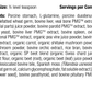 supplement fact label