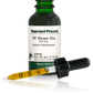 Image of a bottle of liquid VF Hemp Oil from Standard Process Veterinary Formulas next to a dropper that is included with the bottle.
