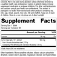 M1680 Cats Claw Forte, Rev 02 Supplement Facts