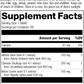 supplement fact label